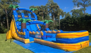 Thương mại cây cọ <span class=keywords><strong>Inflatable</strong></span> trượt nước <span class=keywords><strong>Inflatable</strong></span> trượt cho Đảng kinh doanh - Product Image 2
