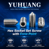 Vis sans tête à six pans creux en acier inoxydable DIN 914 DIN915, qualité industrielle supérieure, personnalisable en usine, M3-M8 M2 *3 1/4-20