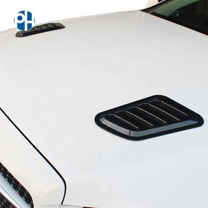 2 PCS कार स्टाइल स्टिकर एबीएस कार सजावटी हवा का प्रवाह सेवन स्कूप बोनट वेंट कवर डाकू - Product Image 4