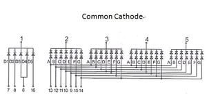 Siêu sáng màu đỏ 1 2 inch 7 đoạn dẫn hiển thị 4 chữ số 1.2 ''phổ biến cathode bảy phân đoạn - Product Image 6