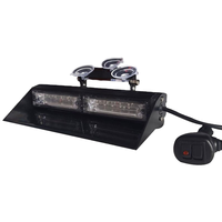 Nueva Barra de Luces LED-718D-2 con Doble Destello para Visera de Parabrisas, Color Azul, 12-24VDC, Luces de Advertencia para Tablero, Accesorio para Auto