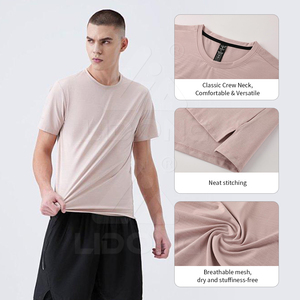 100% Polyester Casual Fitness T-shirt for Running <b>Badminton</b> Breathable Quick Dry Full Size 12 Colors Short Sleeve - Product Image 2