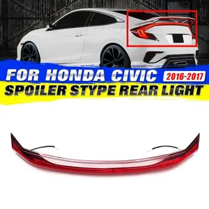สปอยเลอร์หลังรถยนต์แบบ LED พร้อมไฟท้ายสำหรับ Honda Civic ปี 2016-2017 ไฟเบรก ไฟเลี้ยว - Product Image 1