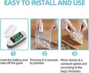 Wholesale Mini <b>Bag</b> Sealer Hand2 in 1 Heat and Cutter PortableCutter Battery Powered Portable Handheld <b>Seale</b> - Product Image 4