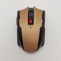 Mouse Gaming Nirkabel 6-Tombol Baru 2024 2.4GHz USB Isi Ulang, Sensor Optik 1600-2000DPI yang Dapat Disesuaikan dengan Lampu Latar LED