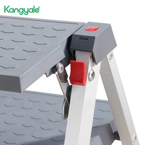 Kangyale <span class=keywords><strong>บันได</strong></span>พับได้3ขั้น, <span class=keywords><strong>บันได</strong></span>อะลูมิเนียมอเนกประสงค์แบบพกพา - Product Image 4