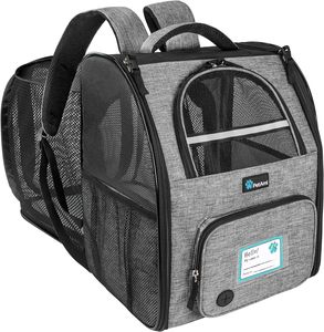 Free sample Cat <b>Carrier</b> <b>Dog</b> Carrying Case for Pets Up to 15 Lbs, Airline Approved Travel Puppy Bag, with Removable Fleece Pad - Product Image 6