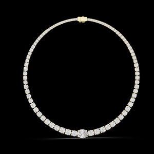 Collier avec pendentif en diamant de culture en or 14K/18K avec un éclat intemporel et un design de luxe moderne pour mariage, anniversaire et fête - Product Image 2