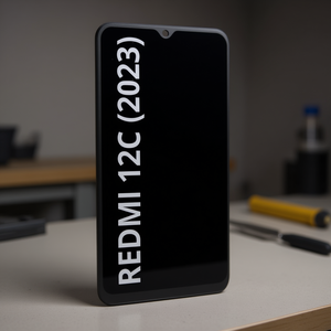 Écran tactile LCD Redmi 12C 2023 avec cadre, pack de service original, noir - Product Image 3