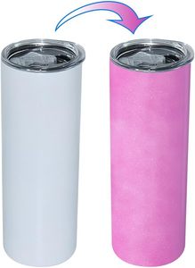Gobelets à sublimation droits de 20oz Gobelet <span class=keywords><strong>mince</strong></span> isolé à changement de couleur UV - Product Image 5