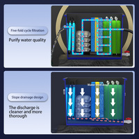 Filtre biologique pour bassin à poissons koï en fibre de verre Ceonar, intérieur et extérieur, bassin paysager
