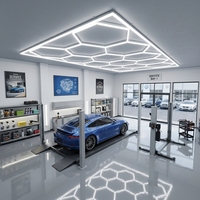 Lumière LED 6000K - Lumière douce et brillante pour garage, atelier et detailing automobile - Portable, alimentée par courant alternatif, IP20