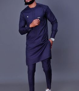 Nuevo <span class=keywords><strong>traje</strong></span> <span class=keywords><strong>informal</strong></span> de estilo étnico africano para <span class=keywords><strong>hombre</strong></span>, manga larga, bordado, viscosa, algodón, poliéster, talla grande para verano, 2 piezas - Product Image 2