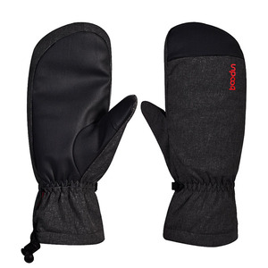 Gants de ski personnalisé<span class=keywords><strong>s</strong></span> <span class=keywords><strong>HBG</strong></span> 1215 à doigts complets, imperméables, chauds, isolants, coupe-vent, mitaines de ski de neige - Product Image 2