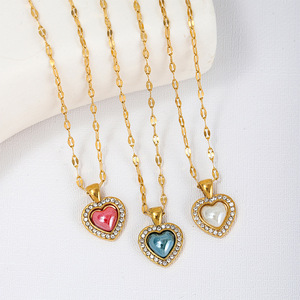 Collar Deportivo Unisex de Cobre con Corazón Chapado en Oro, Accesorio de Moda de Alta Gama para Viajeros, Joyería Ligera - Product Image 3