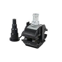 Connecteurs de perçage d'isolation monophasés Câble d'alimentation IP54 Étanche Types DIN/RJ45 2P Connecteur en plastique polymère renforcé