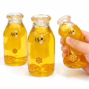 Juguete Blandito Personalizado de Tarro de Miel, Gel Transparente Antiestrés, Juguetes Sensoriales TPR con Cuentas de Agua, Juguete de Abeja para Apretar, Certificado por Fábrica BSCI - Product Image 5