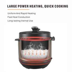 Gran oferta 2025, nuevo diseño, olla a presión eléctrica alemana de 6L, olla interior de acero inoxidable de gran capacidad, olla <span class=keywords><strong>arrocera</strong></span> eléctrica - Product Image 5