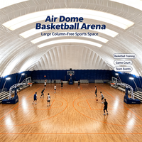 Arena Bola Basket Kubah Udara Kustom, Tempat Olahraga Tiup untuk Lapangan Bola Basket Dalam Ruangan/Gimnasium