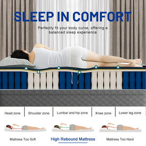 Matelas Queen de Luxe, Matelas Hybride à Bulles Épais, Confort et Soutien Supérieurs, Taille Personnalisée pour Maison, Hôtel, Chambre à Coucher - Product Image 2