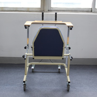 Déambulateur pliant avec siège et freins, dispositif de rééducation pour les membres inférieurs, pour personnes âgées et handicapées