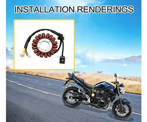 GOOFIT Generador de Motocicleta Magneto Estator de Repuesto para GSF650 Bandit GSF650S GSF1250 GSF1250S GSX650 GSX650F GSX1250 - Product Image 5
