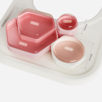 HEORSHE Plaque d'aspiration en silicone imperméable pour bébé avec bol et tasse à imprimé rose à la mode et écologique pour nouveaux enfants