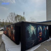 Maison hantée gonflable sur mesure, jeu d'Halloween pour enfants, maison fantôme gonflable