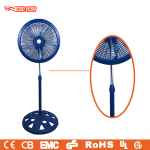 Industrial Silent Plastic Electric <b>Stand</b> <b>Fan</b> with Hole Round Base Blade Pedestal Outdoor Use - Product Image 2