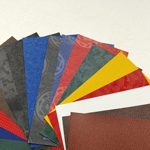 Venta al por mayor de alta calidad de <span class=keywords><strong>papel</strong></span> decorativo de cuero artificial de PVC PU de color Retro - Product Image 5