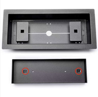 4x Grille de ventilation carrée moderne en aluminium de 10 pouces pour système CVC, unité de stockage au plafond, grille détachable