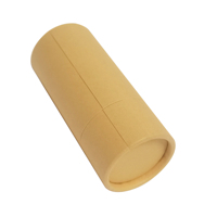 Conteneur cosmétique jetable biodégradable fait à la main, mini gloss à lèvres/lotion/tube en carton, baume à lèvres/emballage durable