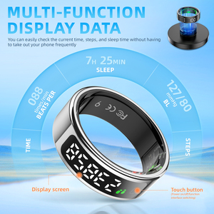 Hyperliving OEM Vòng Thông Minh Không Dây Sạc Mặc Tập Thể Dục Sức Khỏe Màn Hình Nfc Qring Ứng Dụng Vòng Thông Minh Cho Thể Thao - Product Image 2