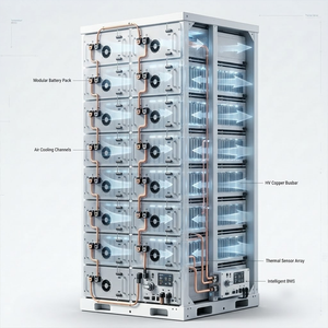 REGS Series Air Cooled Commercial Industrial <b>Energy</b> <b>Storage</b> <b>System</b> Modular Rack BESS LiFePO4 Battery Cabinet For Solar <b>Storage</b> - Product Image 2