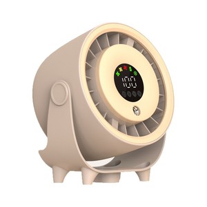 Ventilateur de bureau avec lumière, commande numérique, 7,9 pouces, en plastique, électrique, 25W, pour table - Product Image 5