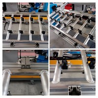 Robot de soudage sur rail de guidage avec double poste de travail, clôture de sécurité, commande PLC, servomoteur, personnalisable selon le dessin d'exemple