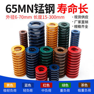 Ressort de compression en acier au manganèse 65Mn, charge moyenne, fil plat TM, rouge, pièces de compresseur industriel japonais - Product Image 3