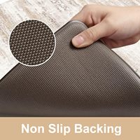 Tapis de cuisine modernes en PVC CR, 2 pièces, rembourrés, anti-fatigue, antidérapants, confortables, pour rester debout, adaptés aux animaux domestiques, réversibles