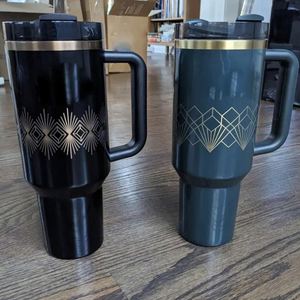 Custom logo 40oz Double Wall <b>Insulated</b> Powder Coated Tumbler Vacuum Cup Thermal Stainless Steel Coffee Travel <b>Mug</b> with Lid - Product Image 1