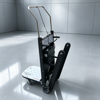Chariot à escaliers électrique robuste de 400 kg, alimenté par batterie au lithium 48 V, pliable, pour le shopping et les outils, moteur 800 W