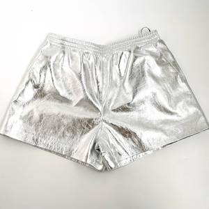 Pantalones cortos de cuero genuino de moda 2020, pantalones cortos de piel de oveja auténtica para mujer de talla grande personalizados para mujer - Product Image 4