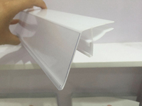 Huasso - Portaprecios Transparente de PVC/PET/PC, Tira de Plástico Transparente para Exhibición de Datos, Ecológico, de Grado Alimenticio, 1000 mm, para Supermercado