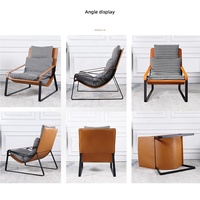 Fauteuils de salon modernes, chaise inclinable de luxe légère pour le salon, meubles d'extérieur, utilisation en hôtel