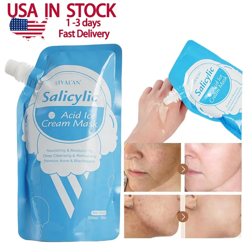 Trending Producten Olie Controle Gezichtsmasker Huidverzorging Salicyclic Zuur Anti Acne Salicylzuur Reiniging Ijs Gezichtsmasker