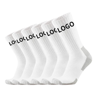 Chaussettes de Sport Athlétiques Unisexe les Plus Vendues 100% Coton, pour Hommes et Femmes, Personnalisées avec Logo, Chaudes et Tendance