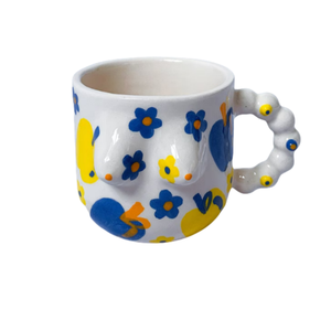 Tazza in ceramica fatta a mano e dipinta a mano con mele in ceramica Post moderne Boobies <span class=keywords><strong>caffè</strong></span> e tazze da tè <span class=keywords><strong>estetica</strong></span> regalo di inaugurazione <span class=keywords><strong>della</strong></span> casa - Product Image 5
