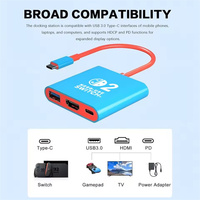 Câble adaptateur Type-C vers HDTV 4K60Hz, mise en miroir d'écran haute définition pour Nintendo Switch2 Oled/Lite, téléphones mobiles, ordinateurs portables
