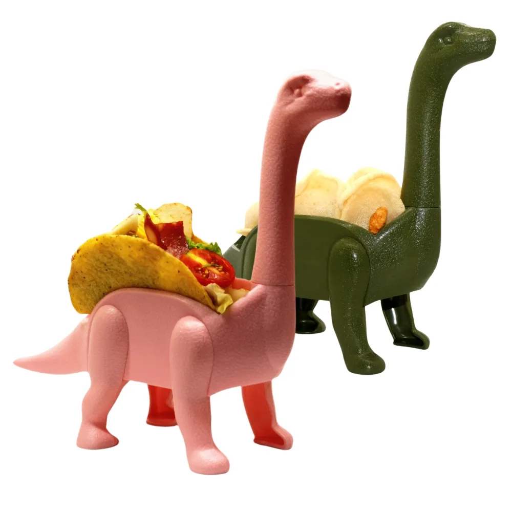 Chrt Plastic Kleurrijke Taco Holder Set Custom Lange Hals Dinosaurus Taco Holder Stand Rekken Lade Voor Dienblad