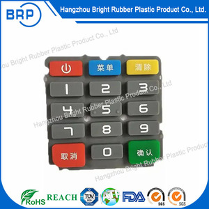 Customized Molding <strong>Silicone</strong> <strong>Rubber</strong> Keypad Controller Panel <strong>Rubber</strong> <strong>Button</strong> - Product Image 3