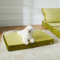 Vente chaude Tapis de litière pour animaux de compagnie en velours hollandais à motif personnalisé Amovible Lavable Fournitures pour animaux de compagnie en plein air Lit pour chien Lit pour chat